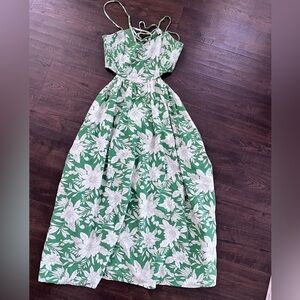 American Eagle NWT Floral Green and White